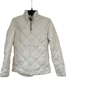 The North Face Women's Off-White Quilted Puffer Jacket fleece lined - XS